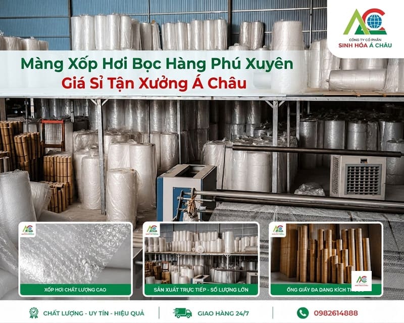 Màng xốp hơi bọc hàng tại Thanh Oai: Giải pháp đóng gói uy tín, giao hàng tận xưởng