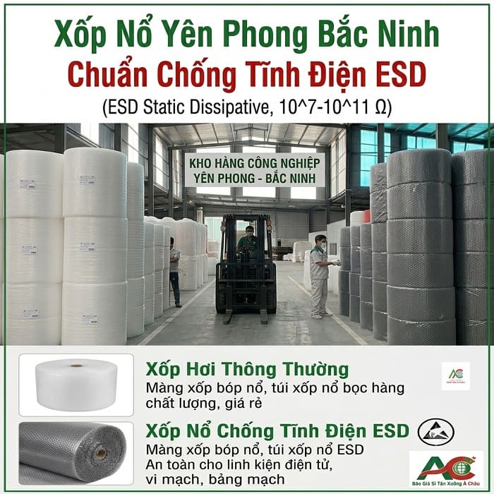 Kinh Nghiệm Chọn Xốp Bọc Hàng Cho Nhà Máy Và Kho Bãi Tại Quế Võ (Bắc Ninh)