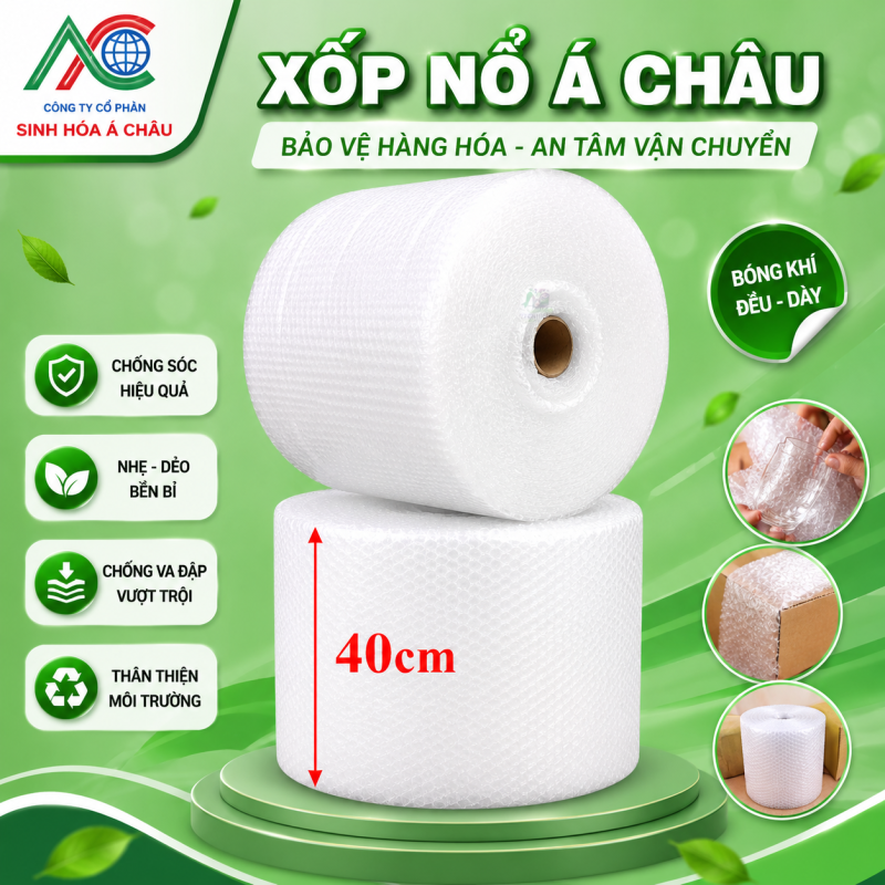 cuộn xốp nổ 40cm tại Á Châu