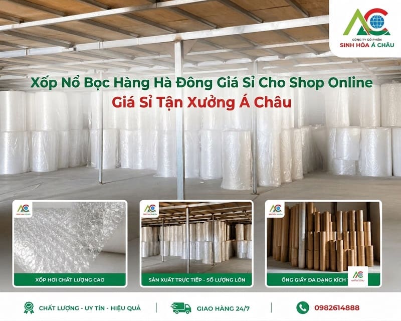 Mua xốp nổ bọc hàng tại Hà Đông: Giải pháp tối ưu chi phí và bảo vệ hàng hóa cho chủ shop