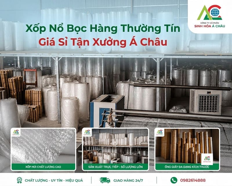 Xốp nổ bọc hàng tại Thường Tín: Giải pháp đóng gói nhanh, rẻ, chất lượng cho các chủ xưởng